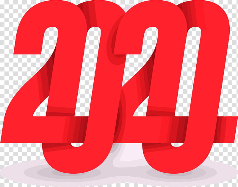 happy new year 2020 happy 2020 2020, Text, Red, Line, Material Property, Logo transparent background PNG clipart