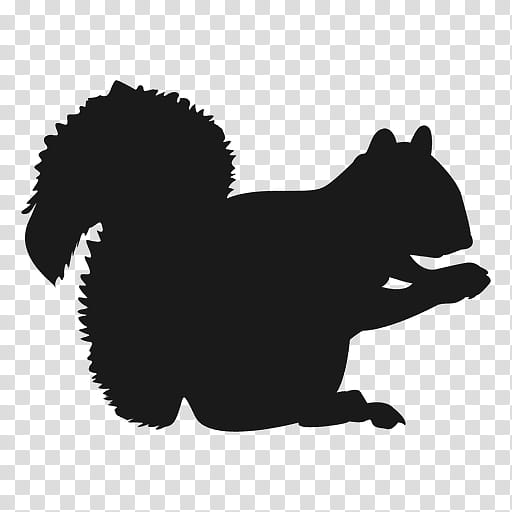 Squirrel, Silhouette, Bear, Tree Squirrel, Cartoon, Logo, Animal Figure, Tail transparent background PNG clipart