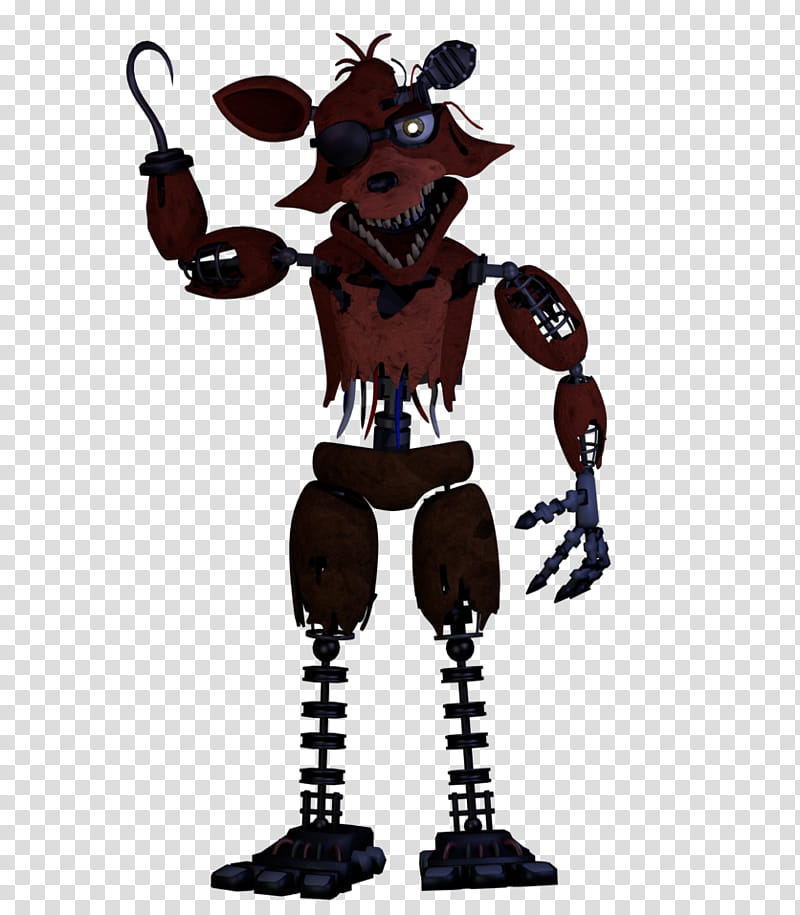 Withered Foxy Full Body PNG