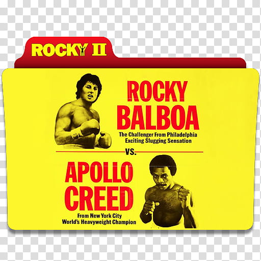 Rocky Collection Folder Icon, Rocky II () transparent background PNG clipart