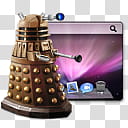 Sci Fi Icons for Mac and PC, Desktop Darlek transparent background PNG clipart