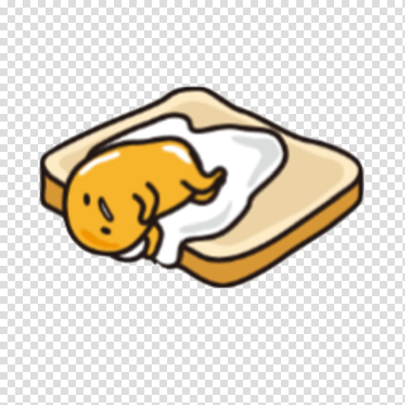 Egg, Gudetama, Sanrio, Kawaii, Sticker, Animation, Yellow transparent background PNG clipart