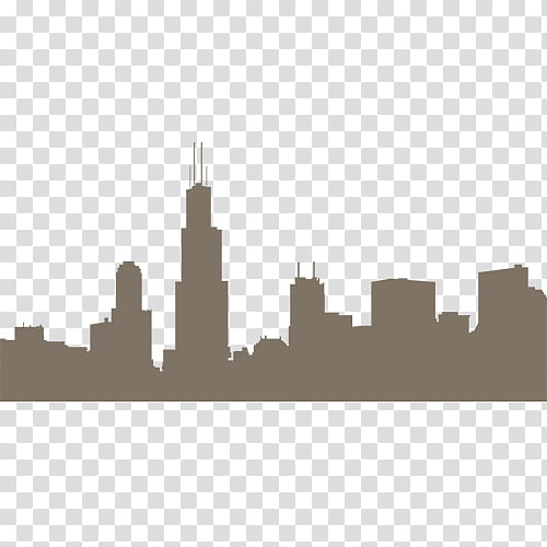 City Skyline Silhouette, Chicago, Chicago Skyline, Human Settlement, Cityscape, Skyscraper, Horizon, Metropolis transparent background PNG clipart