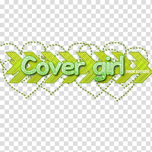 cover girl, white and green text screenshot transparent background PNG clipart