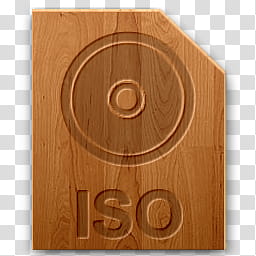 Wood icons for file types, iso, ISO icon art transparent background PNG clipart