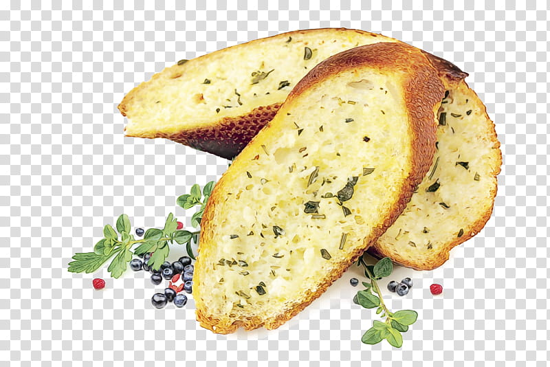 food cuisine dish ingredient garlic bread, Watercolor, Paint, Wet Ink, Baked Goods, Staple Food transparent background PNG clipart