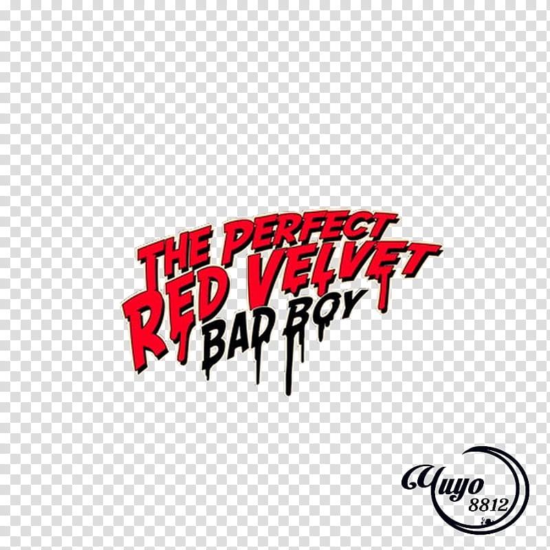 RED VELVET LOGO, The Perfect Red Velvet Bad Boy transparent background PNG clipart