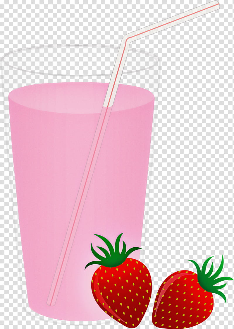 Strawberry, Drink, Strawberry Juice, Strawberries, Drinking Straw, Fruit, Food, Nonalcoholic Beverage transparent background PNG clipart