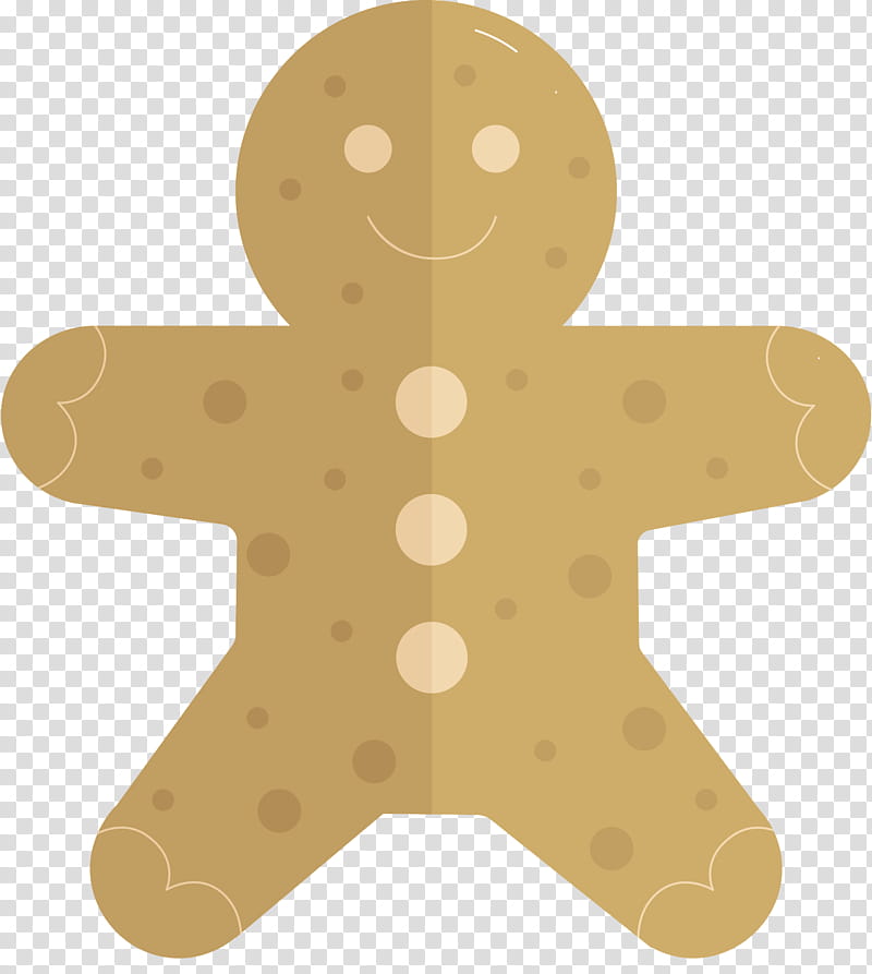 Gingerman christmas cookie, Gingerbread, Brown, Beige, Dessert, Snack transparent background PNG clipart