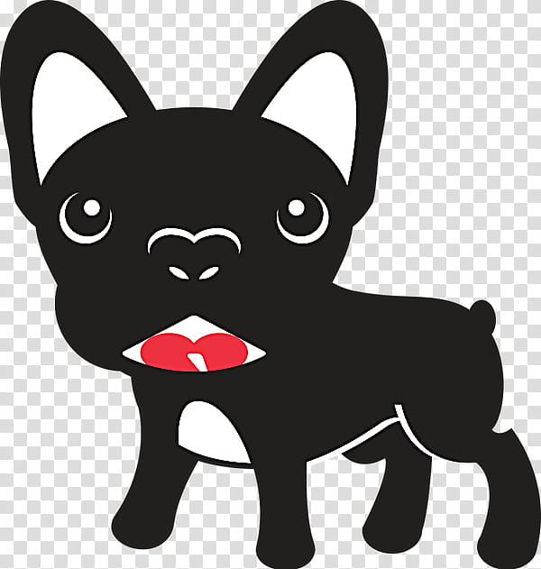 Dog And Cat, French Bulldog, Puppy, Snout, Breed, Character, Love, Black M transparent background PNG clipart
