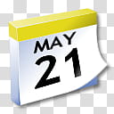 WinXP ICal, May st calendar date illustration transparent background PNG clipart