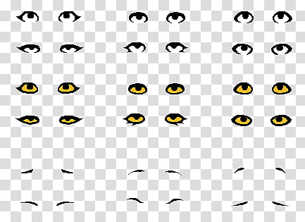 Homestuck eye sprite bases, assorted eyes art transparent background PNG clipart