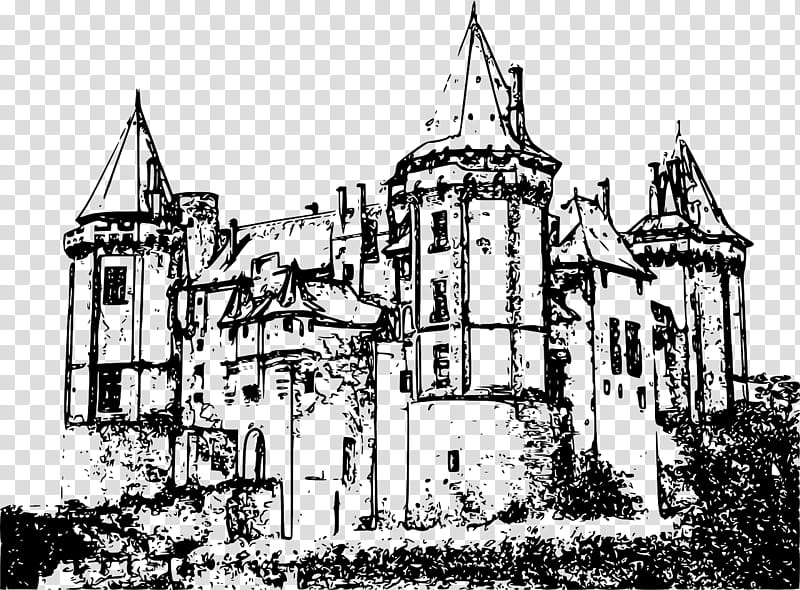 Castle, Manor House, Drawing, Architecture, Cartoon, Landmark, Medieval Architecture, Building transparent background PNG clipart