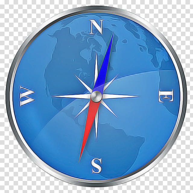 blue cobalt blue electric blue clock aqua, Compass, Wall Clock, Home Accessories, Flag, Circle transparent background PNG clipart
