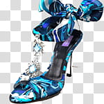 fashion shoes icons , , unpaired blue and teal floral open-toe heels transparent background PNG clipart