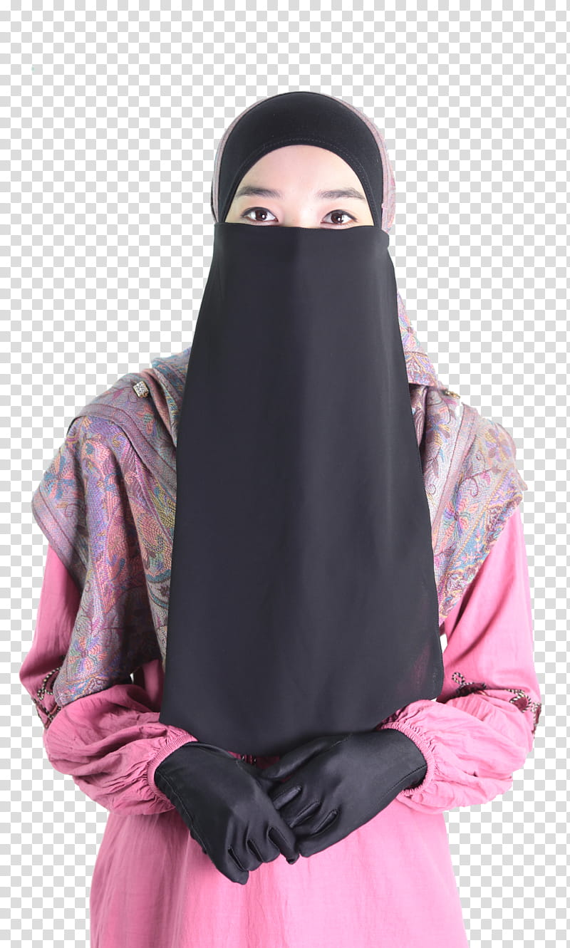 Hijab, Purdah, Burqa, Chiffon, Abaya, Headscarf, Glove, Muslim transparent background PNG clipart