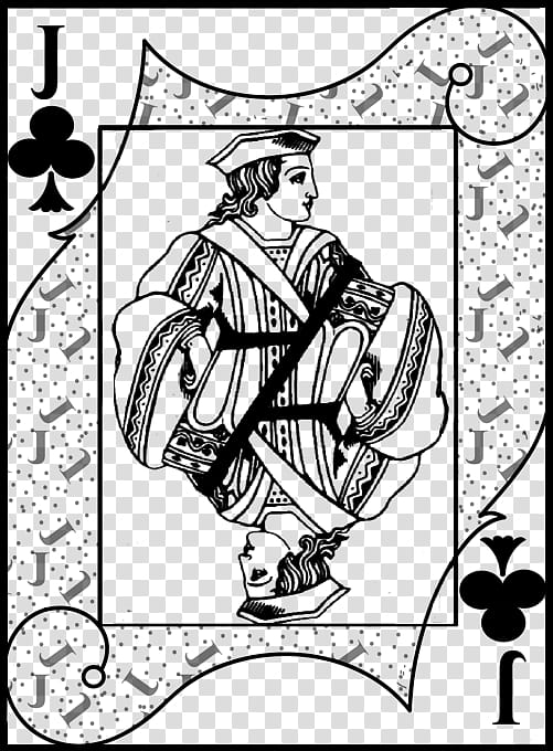 j of clubs playing card illustration transparent background PNG clipart