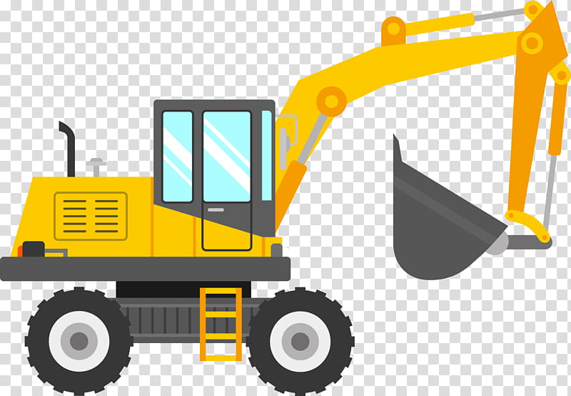 Excavator Construction Equipment, JCB, Backhoe, Loader, Bulldozer, Backhoe Loader, Transport, Vehicle transparent background PNG clipart