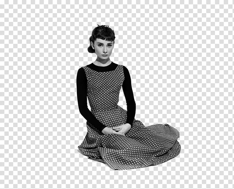 Face, Breakfast At Tiffanys, Black Givenchy Dress Of Audrey Hepburn, Actor, Film, Sabrina, Funny Face, Edith Head transparent background PNG clipart