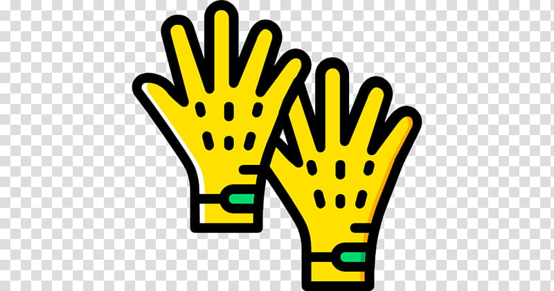 Emoticon Line, Glove, Hand, Finger, Trash, Yellow transparent background PNG clipart