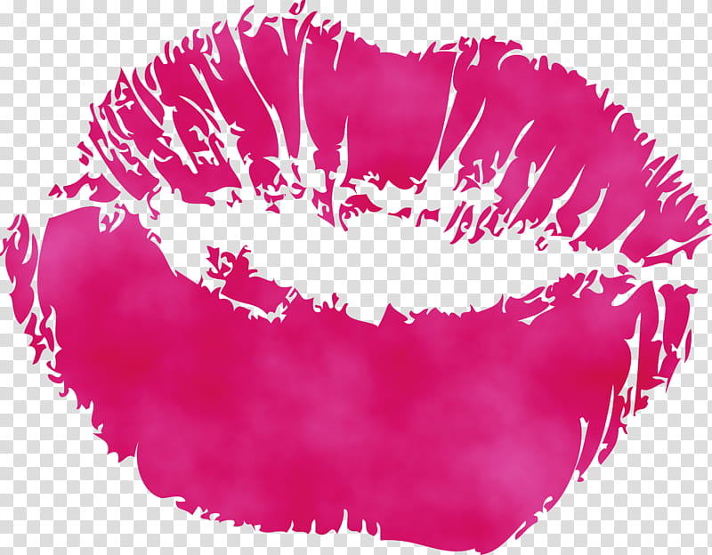 lip red pink magenta mouth, Red Rip, Kiss, Watercolor, Paint, Wet Ink, Logo, Heart transparent background PNG clipart