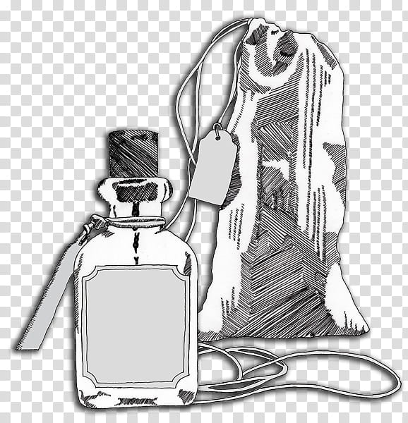 Glass Bottle Black And White, Perfume, Cartoon, Design M Group, Black And White
, Drawing transparent background PNG clipart