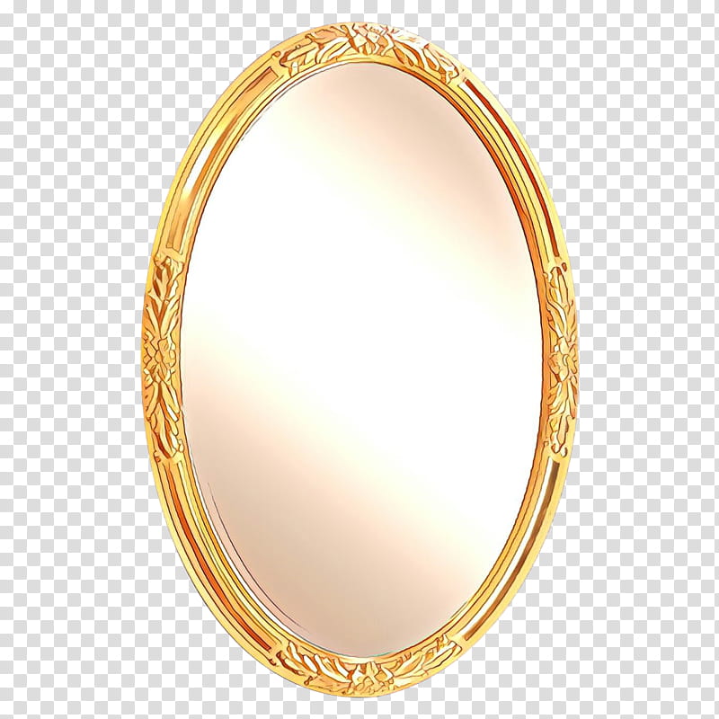 Makeup, Cartoon, Bangle, Ring, Yellow, Jewellery, Mirror, Oval transparent background PNG clipart