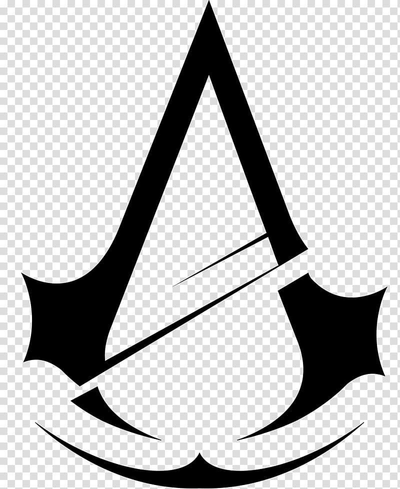 Assassin Creed Logo Resource , black triangular art illustration transparent background PNG clipart