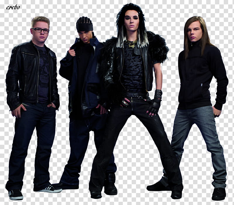 Tokio Hotel, man wearing black jacket transparent background PNG clipart