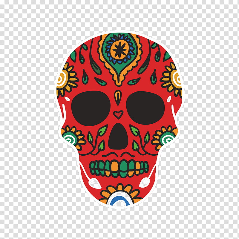 Day Of The Dead Skull, Calavera, Skull And Crossbones, La Calavera Catrina, Beach Towels, Sticker, Paper, Mexican Cuisine transparent background PNG clipart