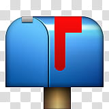 blue mailbox illustration transparent background PNG clipart