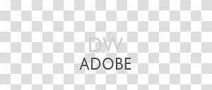 Gill Sans Text Dock Icons, Dreamweaver, white background with DW Adobe text overlay transparent background PNG clipart thumbnail
