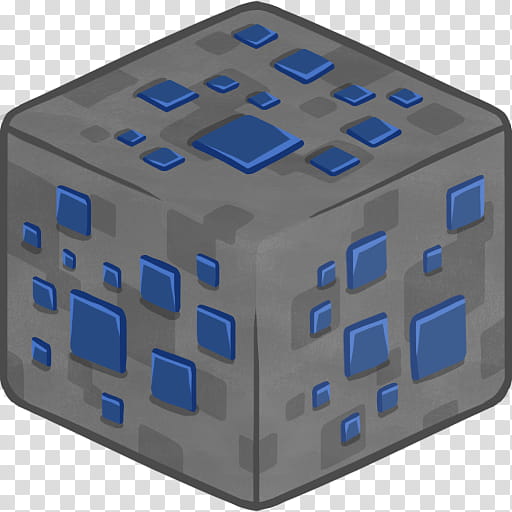 MineCraft Icon  , D Lapis Lazuli Ore, square blue and gray stone transparent background PNG clipart