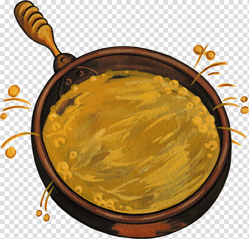 Kitchen, Pots, Frying Pan, Wok, Macaroni Soup, Cartoon, Stir Frying, Yellow transparent background PNG clipart