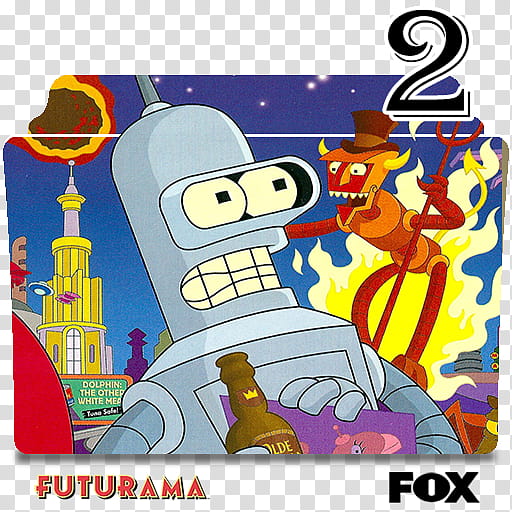 Futurama series and season folder icons, Futurama S ( transparent background PNG clipart