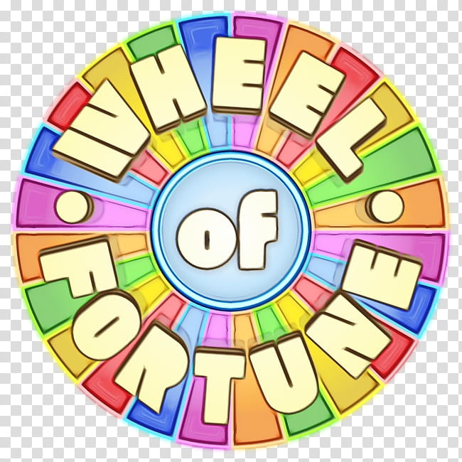 Watercolor, Paint, Wet Ink, Television Show, Game Show, Logo, Wheel Of Fortune Deluxe Edition, Video Games transparent background PNG clipart