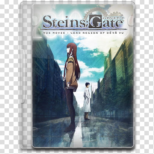 Movie Icon Mega , Steins;Gate The Movie, Load Region of Deja Vu, Steins Gate DVD case transparent background PNG clipart