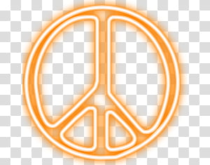 Lights Orange Peace Symbol Transparent Background Png Clipart Hiclipart - the neon rainbow peace sign roblox