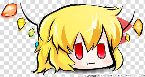 Yukkuri Flandre Transparency, yellow-haired boy transparent background PNG clipart