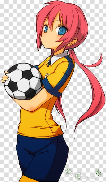 Kirino Ranmaru, girl soccer player character transparent background PNG clipart