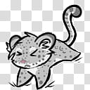 Shimeji Snow Leopard transparent background PNG clipart