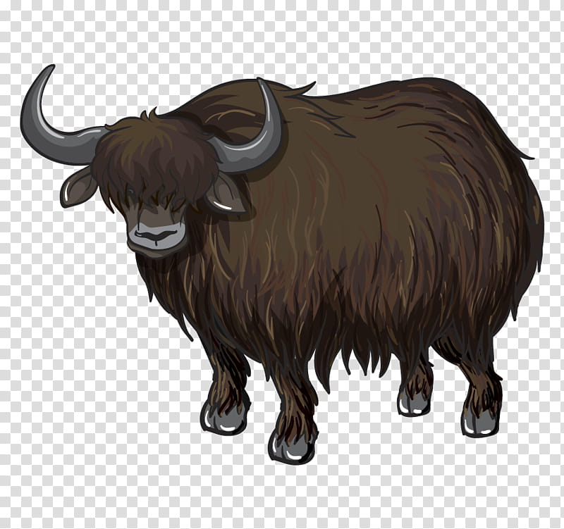 Animal, Bovine, Horn, Yak, Wildebeest, Ox, Bison, Animal Figure transparent background PNG clipart