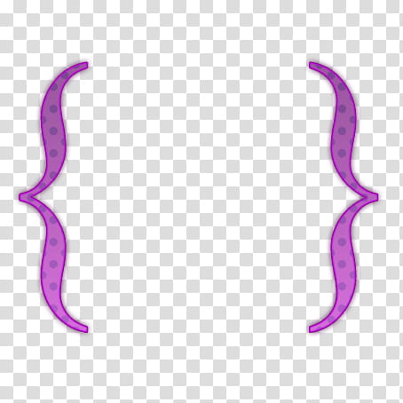 Corchetes, purple bracket illustration transparent background PNG clipart