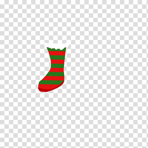 NAVIDAD, green and red striped sock transparent background PNG clipart