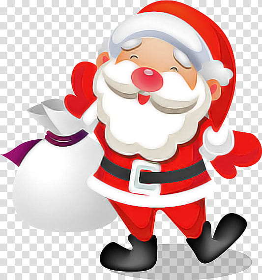 Santa claus, Cartoon transparent background PNG clipart