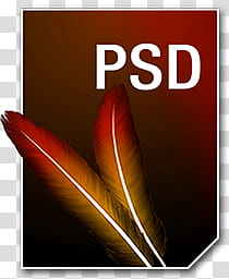Adobe Neue Icons, PSD__, red feather PSD transparent background PNG clipart