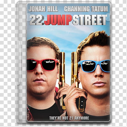 Movie Icon Mega ,  Jump Street,  Jump Street movie cover transparent background PNG clipart