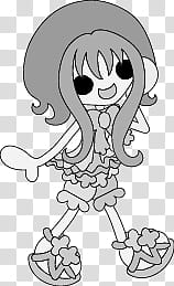 The icons of cute girls in cute dress, asaagao-girl- transparent background PNG clipart