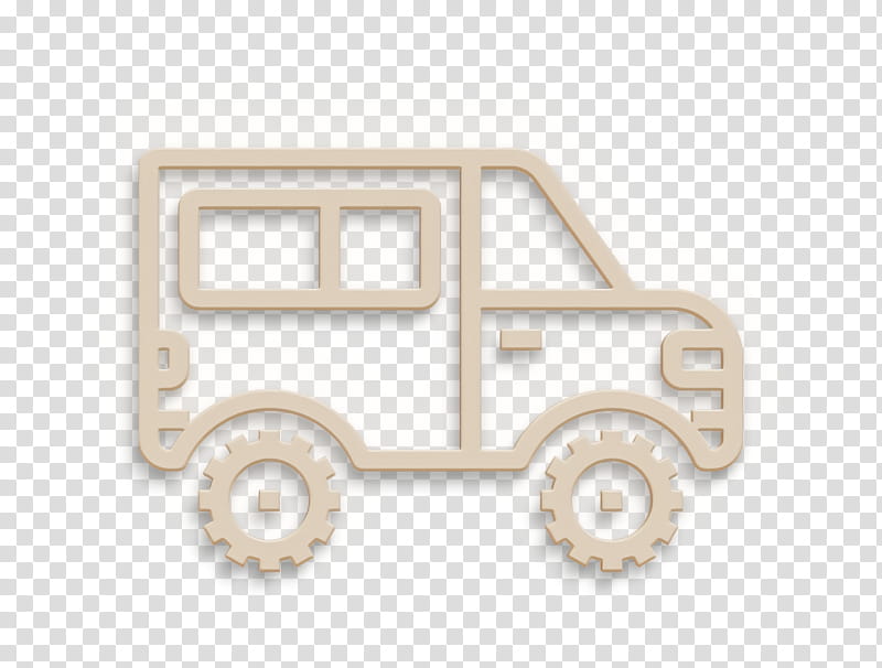 Car icon Jeep icon, Vehicle, Transport, Beige, Sticker, Wheel transparent background PNG clipart