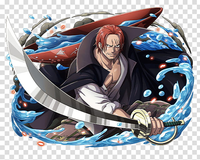 Akagami Shanks One of Four Yonko, One Piece Shanks illustration transparent background PNG clipart